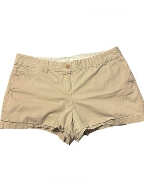LOFT Women's Beige Chino Bermuda Shorts